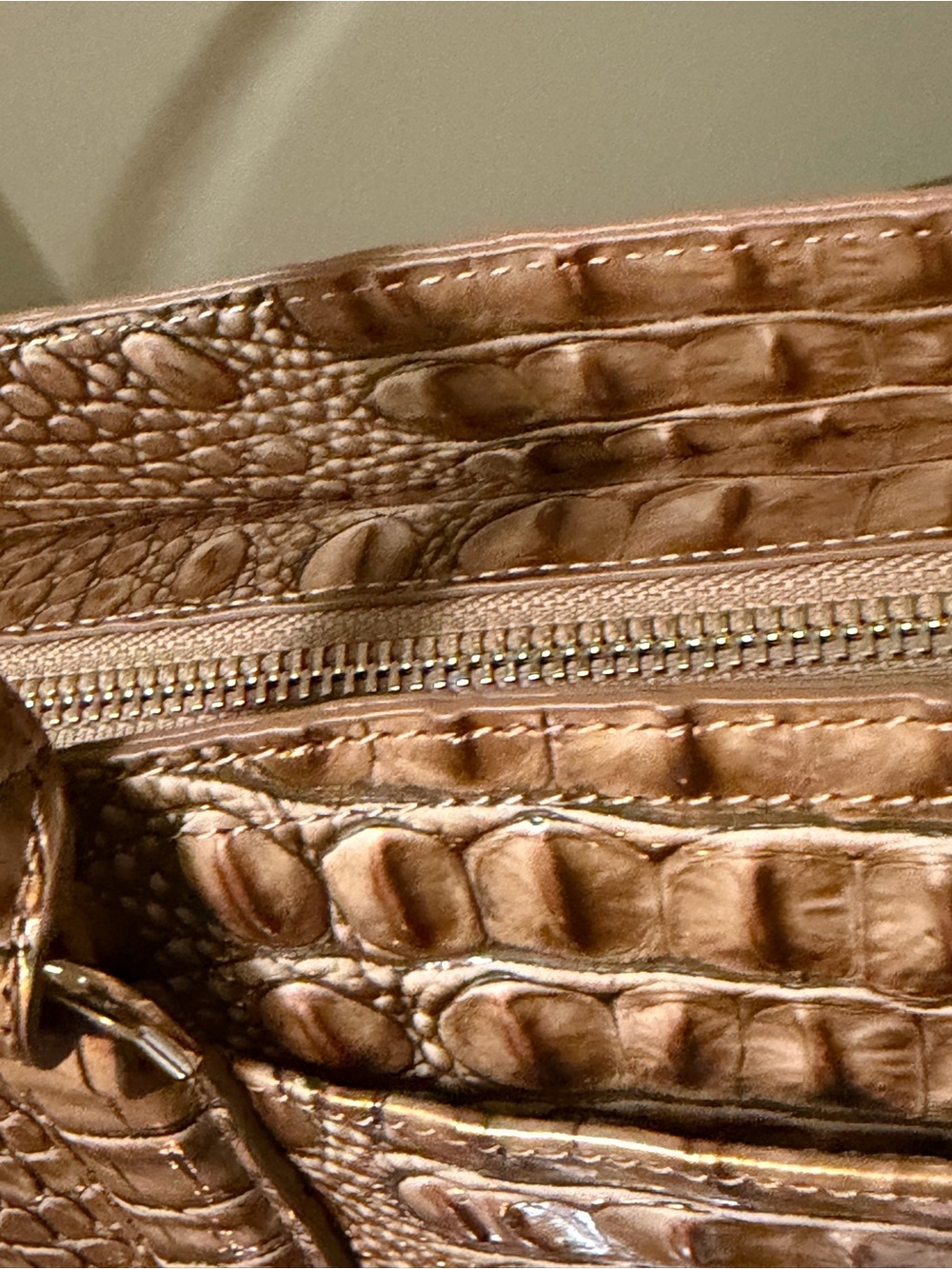 Brahmin Small Finley Satchel Driftwood with Removable Strap - Picture 10 of 14